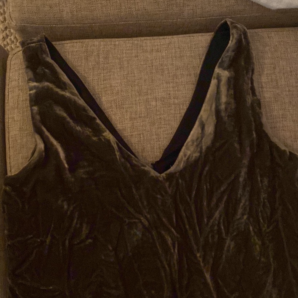 Nordstrom olive velvet dress